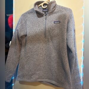 Patagonia Heathered Gray Fleece Pullover
